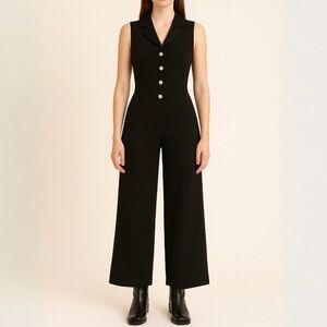 NWT Sleeveless Wide-Leg Jumpsuit